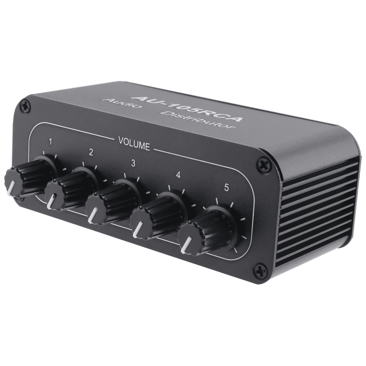 Stereo Audio Mixer 1 Input 5 Output Multi-Channel Source Distributor Interface for Power Amplifiers