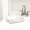 thumbnail image 4 of Estante para cosméticos de escritorio, organizador de baño, bandeja, organizador de joyas, estante multiusos para tazas y tazas para decoración de toc Blanco 1 Capa mayimx estante de almacenamiento de cosméticos, 4 of 9