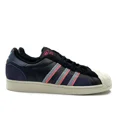 thumbnail image 1 of Adi-das Superstar Mens Casual Retro Skate Shoe Navy Blue White Trainer Sneaker, 1 of 6