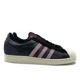 thumbnail image 1 of Adi-das Superstar Mens Casual Retro Skate Shoe Navy Blue White Trainer Sneaker, 1 of 6