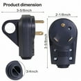 thumbnail image 4 of GJX 30 AMP RV Receptacle Plug Male End for TT-30P Replacement Electrical Adapter, 4 of 6