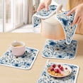 thumbnail image 5 of Blue Flower Pot Holders for Kitchen Heatproof Potholder, 5 Pack Spring Cottagecore Blooms Botanica Floral Hot Pads Multipurpose Oven Pads Cloth Potholders Trivet for Cooking Baking, 5 of 8