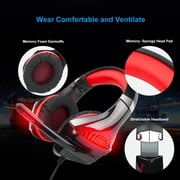Beexcellent Gaming Headset for PS4 PS5 Xbox One Switch PC with Noise Cancelling Stereo Bass Surround Sound