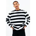 thumbnail image 4 of Hype - Camiseta Striped Print Continu8 de Manga Larga para Adultos Unisex (Negro), 4 of 5