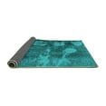 thumbnail image 2 of Ahgly Company Indoor Rectangle Abstract Turquoise Blue Modern Area Rugs, 2' x 3', 2 of 4