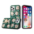 thumbnail image 2 of For Apple iPhone 14 Pro Max (6.7") Bling Crystal 3D Full Diamond Luxury Transparent Rhinestone Hybrid Cover ,Xpm Phone Case [ Green Panda Floral ], 2 of 3