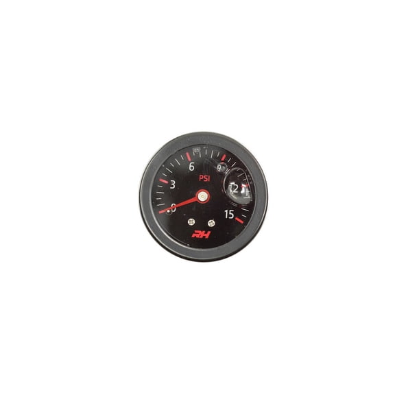 REDHORSE PERFORMANCE Fuel Pressure Gauge Bla ck