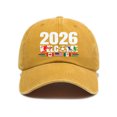 thumbnail image 3 of Lispipm Baseball Cap for Women and Men Cup26 Hats USA Canada Mexico 2026 Hosts Country Soccer Football Supporters Caps Yellow, 3 of 6
