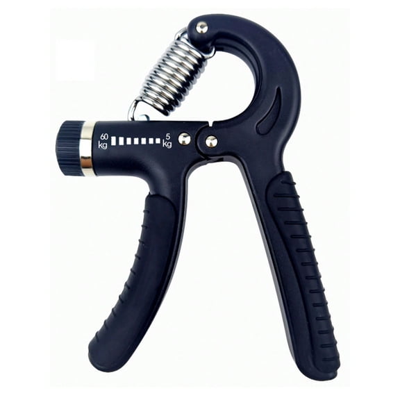Adjustable Hand Grip Strengthener, 5-60kg Resistance, Black, 1 Pack