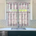 thumbnail image 3 of Kitchen Curtains 36 Inch Short - 3 Panel Set with Cute Cat Paw Pattern, Rod Pocket Window Curtain, 100% Polyester for Pet Lovers Farmhouse, Cafe, Kitchen, Bedroom, Easy Wash, 3 of 6