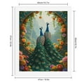 thumbnail image 2 of Paint by Numbers Kit for Adults, Blue Peacocks Floral Frame Garden Paint by Numbers, Easy Paint by Numbers Kit for Adults Beginner, DIY Adult Paint by Number Kits on Canvas, Home Decor, 2 of 7
