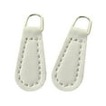thumbnail image 3 of balikha 2Pcs Zipper Pulls Pull Tabs PU Leather Pull Straps Replacement Pullers Zipper Parts for Jacket Clothing Backpacks Accessories White, 3 of 9