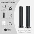 thumbnail image 3 of Cowin Sound Bar for TV, 2-in-1 Detachable Soundbar with Auto Volume Boost, TV Speakers with 3 EQ Modes, Bluetooth 5.3/ARC/Opt/AUX Connection for PC/Gaming/Projectors, 3 of 9