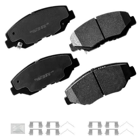 ACB ZONE Front Ceramic Brake Pads with Hardware Fit For 2012 2013 2014 2015-2017 Honda Accord Civic CR-V Pilot Acura ILX