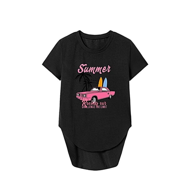 Camiseta básica suave jinwen para mujer con cuello redondo S