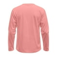 thumbnail image 5 of Hearthz Raglan Long Sleeve Mens Workout Shirts Fall Solid Color Crew Neck Sports Baseball Jerseys T Shirts, 5 of 6