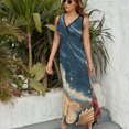 thumbnail image 3 of Beach Seashell Starfish Sleeveless Dress Female Clothing Dress Women Summer 2025 Dress, 3 of 7
