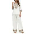 thumbnail image 2 of 2 Piece Sets for Women Summer Printed Bohemian Style Casual Home Wear Set, 2 of 8