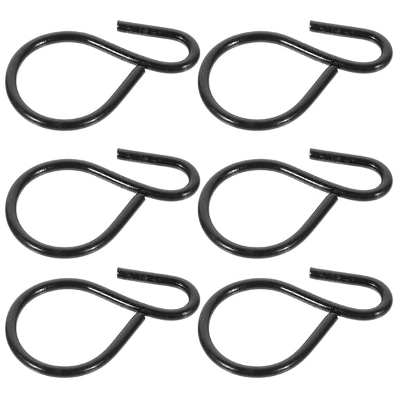 DINHEAROM 6Pcs Metal S Hooks Heavy Duty for Hanging Flowerpots in Kitchen and Bathroom
