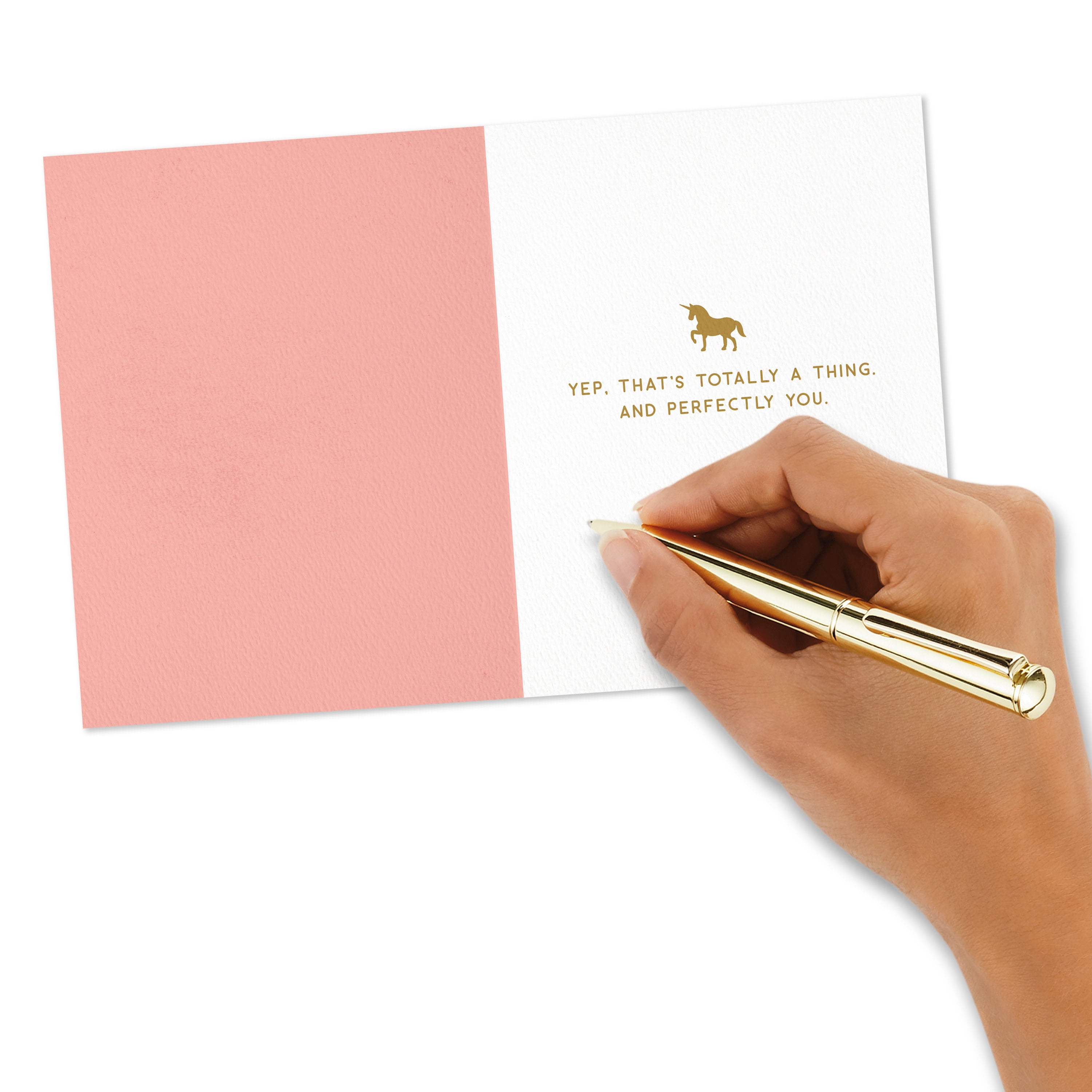 Hallmark Good Mail Encouragement or Birthday Greeting Card (Unicorn Queen)