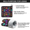 thumbnail image 7 of Rainbow Halloween Pumpkins Pattern Kitchen Oven Mitt and Pot Holder Sets 4 Pcs for Baking, Cooking and Grilling, Heat Resistant Up To 392 °F, 7 of 7