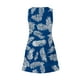 thumbnail image 5 of Vestido de Playa de Mujer para las Imágenes de la Moda de Verano de Bolsillo de Impresión sin Mangas Vestido de Cuello en V, Poliéster, 5 of 7