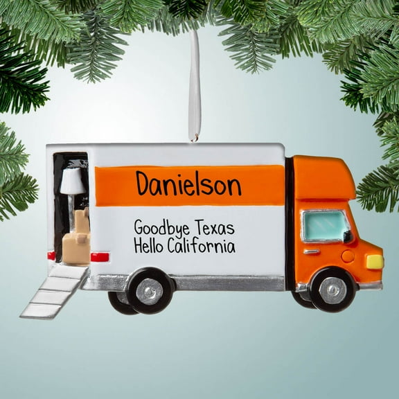 Moving Van - Personalized Christmas Ornament - Our First Home - Perfect Stocking Stuffer - Great Gift Ideas