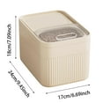 thumbnail image 2 of Airtight Pet Food Storage Container, 30Lbs Dog Cat Food Bin with Locking Lid & Measuring Cup, 2 of 7