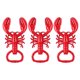 thumbnail image 1 of Abridor de botellas de vino eléctrico de 3 piezas, herramienta para abrir cerveza, bebida casera divertida, bebidas de cangrejo de río, 1 of 6