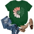 thumbnail image 4 of outfmvch Sunflower Shirts for Women,Shirts for Women,Sunflower Butterfly Printed Shirt,Short Sleeve Shirts for Women,Graphic T-shirt,Workout T Shirts Plus Size Tops Trendy Clothes 2025 Spring Tee, 4 of 8