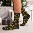thumbnail image 7 of KLL Flower (2) Print Cool Socks Men's Women's Crew Socks Funny Crazy Novelty Stockings, 7 of 7