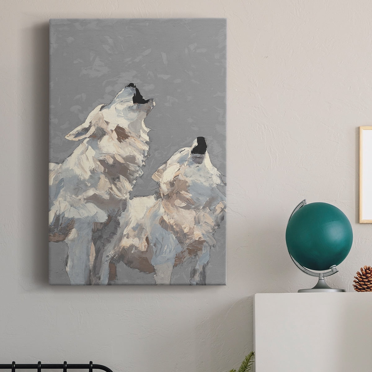 Midnight Wolves Premium Gallery Wrapped Canvas - Ready to Hang