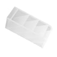 thumbnail image 2 of Desktop Pencil Organizer, Large Capacity Desktop Storage Organizer Transparent Frosted  for Bedroom, 2 of 8