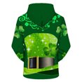 thumbnail image 3 of Pompotops Hommes Mode Casual Col Rond Sweat-Shirt St. Patrick'S Day Pull à Manches Longues Imprimé 3D en Vente, 3 of 5