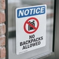 thumbnail image 4 of (2 Pack) No Backpacks Allowed Sign, 4 of 7