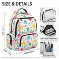 thumbnail image 5 of FUIALDOLG Colorful Turtle School Bag with Multiple Compartments Lightweight Boys Backpack, Durable 17 Inch Travel Bags for Camping Middle School Back to School, 5 of 9