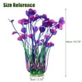 thumbnail image 3 of Unique Bargains 2pcs Large Aquarium Plastic Plants Tall Aquarium Plants for Fish Tanks Decor 20.47" Height Purple Green, 3 of 6