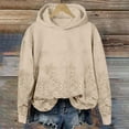 thumbnail image 2 of GTEYOIJN Essentials Hoodie Women Womens Floral Lace Hoodie Elegant Pullover Sweatshirt Soft Fleece Oversized Fall Winter Athleisure Streetwear, 2 of 3