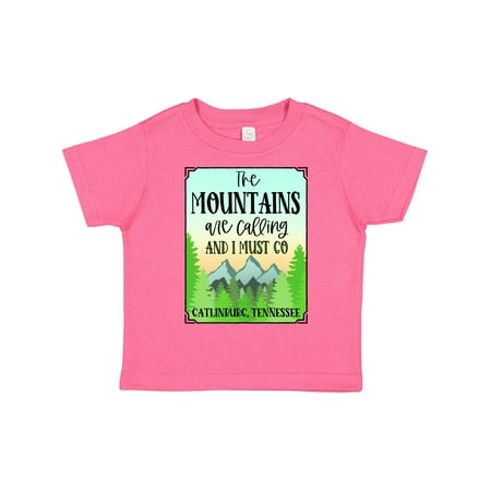 

Inktastic The Mountains Are Calling- Gatlinburg Tennessee Gift Toddler Boy or Toddler Girl T-Shirt