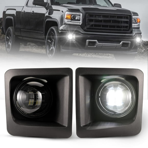 BUNKER INDUST LED Fog Lights for 2014-2015 GMC Sierra 1500 Bumper Driving Fog lamp Kit Fog Light