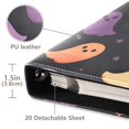 thumbnail image 3 of FORMRS 3 Ring Photo Album 4"x6" Self Adhesive Large Capacity PU Leather Cover, Halloween Purple Ghosts, 3 of 8