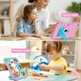 thumbnail image 7 of SUPNICE Case for iPad 10th Generation 2022 10.9 Inch,iPad 10th Generation Case with Pencil Holder & Kickstand,Shockproof Anti-Slip Protective Case for iPad 10th Generation 10.9",Pink and Turquoise, 7 of 7