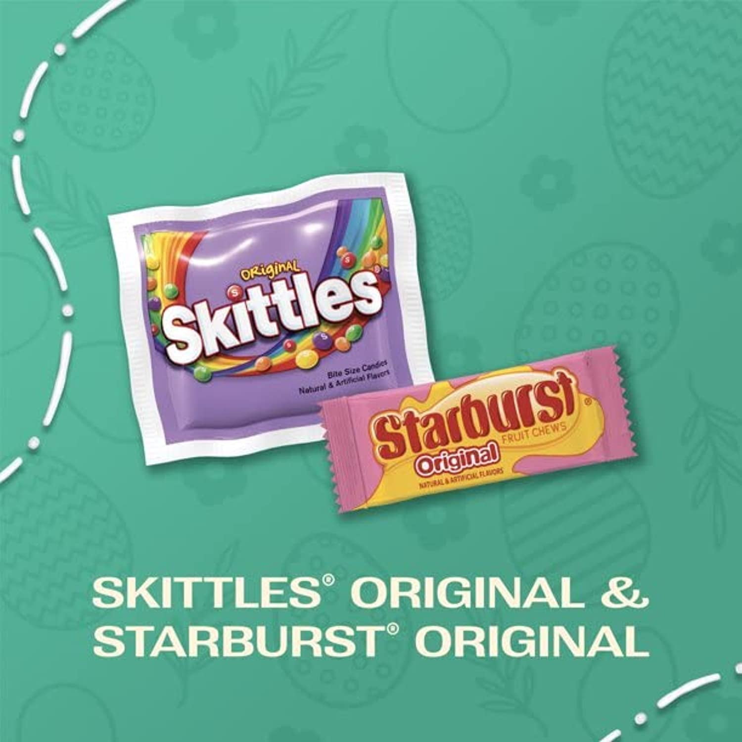 Skittles, Starburst, Candy Pre Filled Easter Eggs (25 Count)
