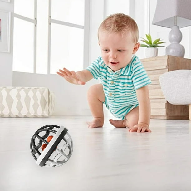 Juguetes de piscina, juguetes para bebés, juguetes para niños pequeños, sonajero sensorial multifuncional para bebés de 0 a 3 meses, apto para el desarrollo temprano, con material seguro y timbre de f