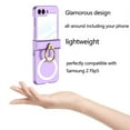 Jrocdr Ultra Thin Captivating Ring Holder PC Case Film Integrated Phone Case For Samsung Z Flip5