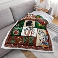 thumbnail image 3 of Sports Football Blanket,Football Gifts,Football Lover Themed,Fleece Plush Blankets for Men,Son,Coach for Birthday,American Football Cozy Throw Blanket for Bed Couch,American Football (50"x60"), 3 of 6