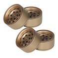 thumbnail image 1 of de rueda de 1,9 pulgadas, de 4 piezas de aluminio CNC resistente para 1:10 RC Crawler -4 Axial SCX10 D90 D110 Bronce CUTICAT Llantas de rueda de coche RC, 1 of 8