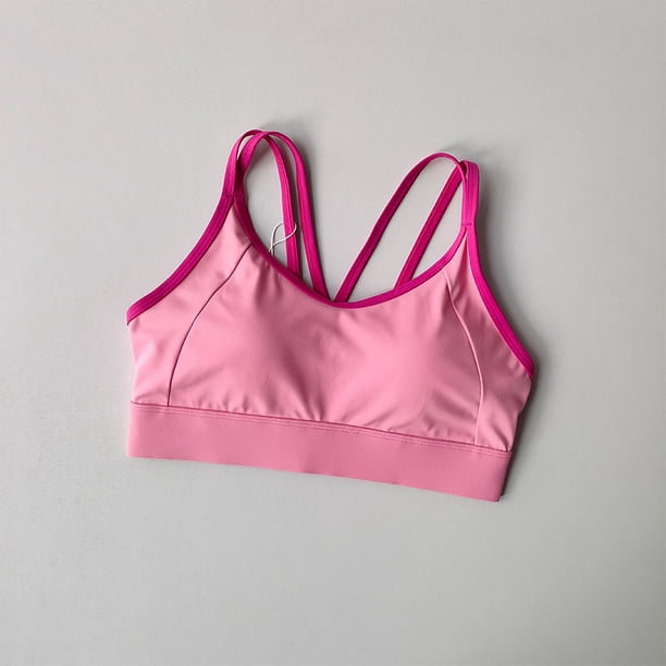 Sujetador deportivo para mujer, Top Push Up para Fitness fijo con almohadilla, sujetador para Yoga, ropa interior, Tops deportivos, sujetadores para actividades, chaleco para correr, ropa de gimnasio
