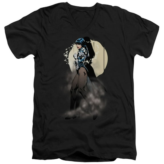 Jla - Zatanna Illusion - Slim Fit V Neck Shirt - X-Large