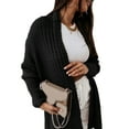 thumbnail image 1 of Skksst Womens Open Front Cardigan Casual Loose Sweater Jacket Coat, 1 of 3